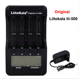Интеллектуальное зарядное устройство LiitoKala Lii 500 + адаптер питания 220V - Вейп Шоп Steam Machine