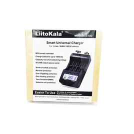 Интеллектуальное зарядное устройство LiitoKala Lii 500 + адаптер питания 220V, купить по лучшей цене - Вейп Шоп Steam Machine
