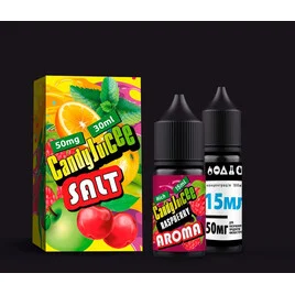 Набор Candy Juice Salt Raspberry (Малина) 50 мг 30 мл - Вейп Шоп Steam Machine