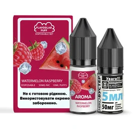 Набір Flavorlab Puff Salt Watermelon Raspberry (кавун Малина) 10 мл 50 мг - Вейп Шоп Steam Machine