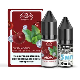 Набір Flavorlab Puff Salt Cherry Menthol (Вишня Ментол) 10 мл 50 мг - Вейп Шоп Steam Machine