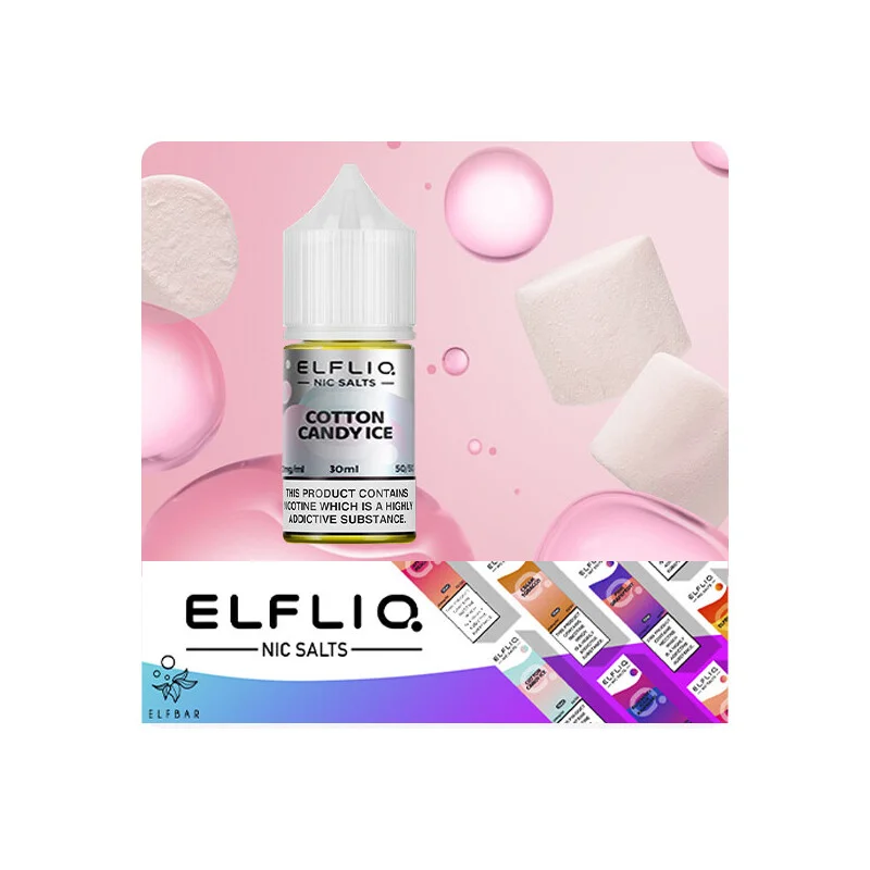 Рідина Elf Bar ELFLIQ Cotton Candy Ice 30 мл