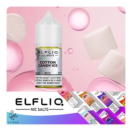 Жидкость Elf Bar ELFLIQ Cotton Candy Ice 30 мл - Вейп Шоп Steam Machine