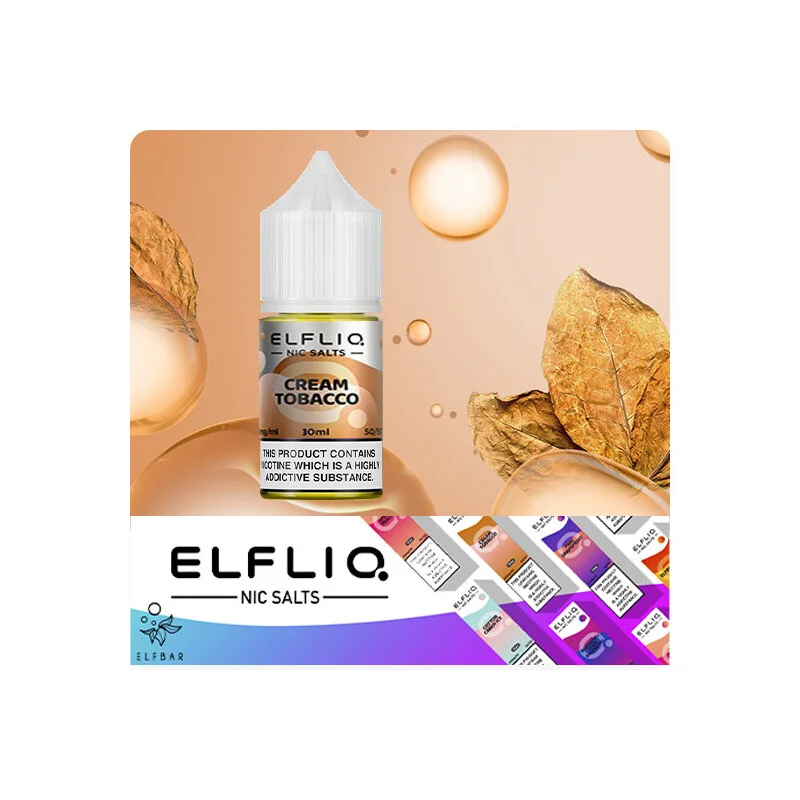 Рідина Elf Bar ELFLIQ Cream Tobacco 30 мл
