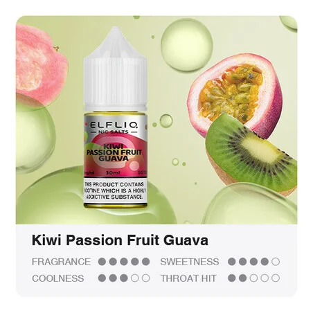 Жидкость Elf Bar ELFLIQ Salt Kiwi Pasion Fruit Guava 30 мл