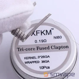 Спіраль XFKM Tri-Core Fused Clapton Ni80