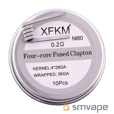 Спіраль XFKM Four-core Fused Clapton Ni80