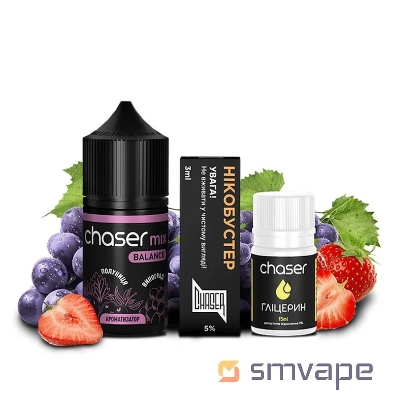 Набір Chaser Mix Salt Kit Strawberry Grapes 30 мл