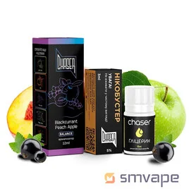 Набор Chaser Black Salt Kit Blackcurrant Peach Apple 30 мл - Вейп Шоп Steam Machine