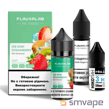 Набір Flavorlab PE 10000 Salt Kit Ice Kiwi Strawberry 30 мл Flavorlab-1