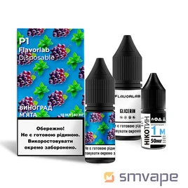 Набір Flavorlab P1 Salt Виноград М'ята 10 мл Flavorlab-1