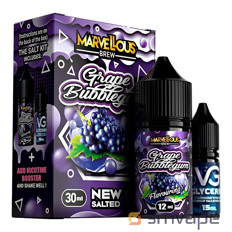 Набір Marvellous Salt Kit Grape Bubblegum 30 мл