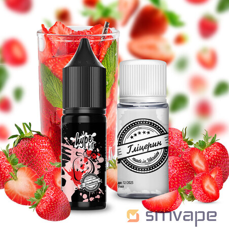 Набор Hype Salt Kit Strawberry 15 мл - Steam Machine Vape