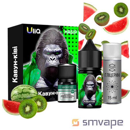 Набір Uliq Salt Kit Кавун-Ківі 30 мл - Steam Machine Vape