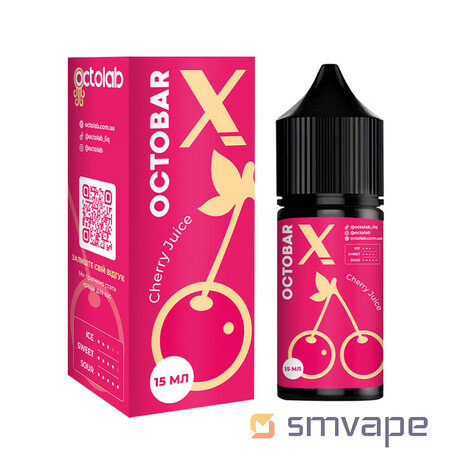 Набір Octobar X Salt Kit Cherry Juice 30 мл - Steam Machine Vape