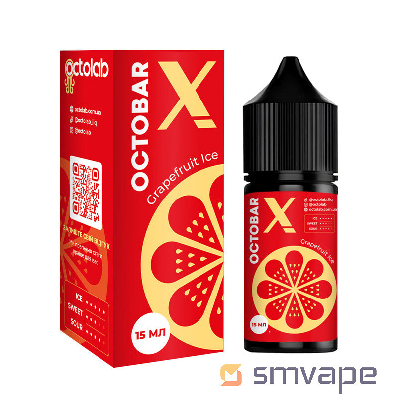 Набор Octobar X Salt Kit Grapefruit Ice 30 мл Набор Octobar X Salt Kit Grapefruit Ice 30 мл