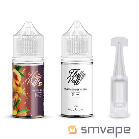 Набор Fluffy Puff Salt Peach Jam 30 мл